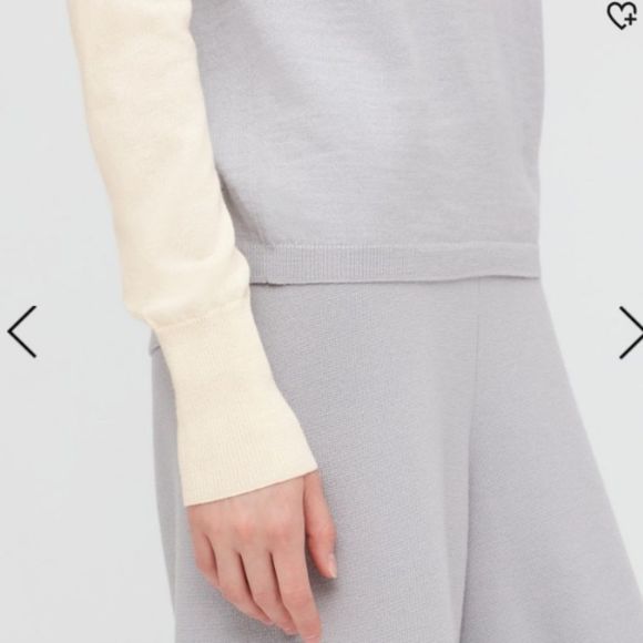 Uniqlo x marimekko wave abstract graphic wool long sleeves high neck Sweater - Picture 8 of 8